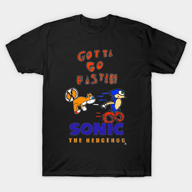 Sonic the Hedgehog T-Shirt by CinemaStashRehash